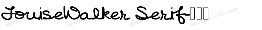 LouiseWalker Serif字体转换